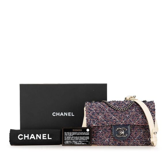 Chanel Mini Rectangular Tweed Single Flap - Picture 8 of 8